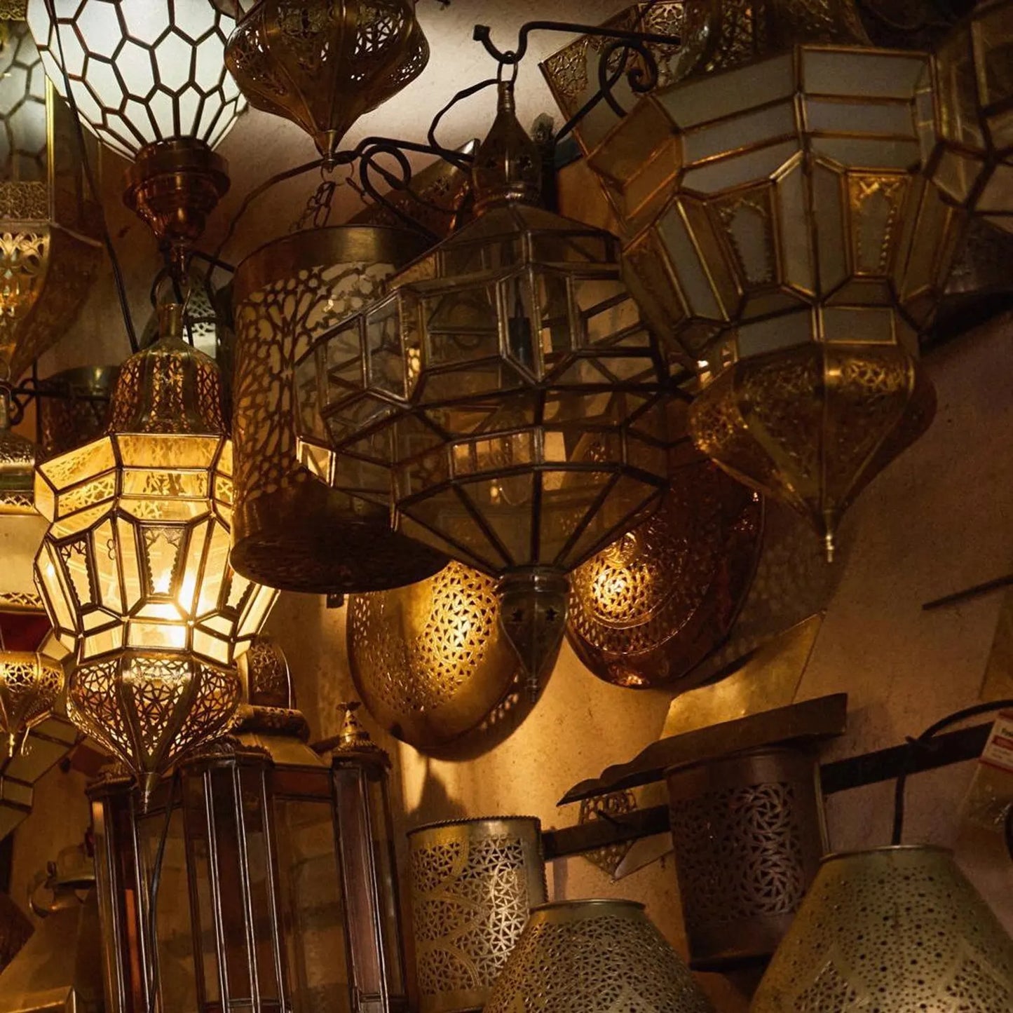 Large lantern, Moroccan hanging lantern, white multi glass candle holder, wedding light, Moroccan lamp, patio light, ceiling light