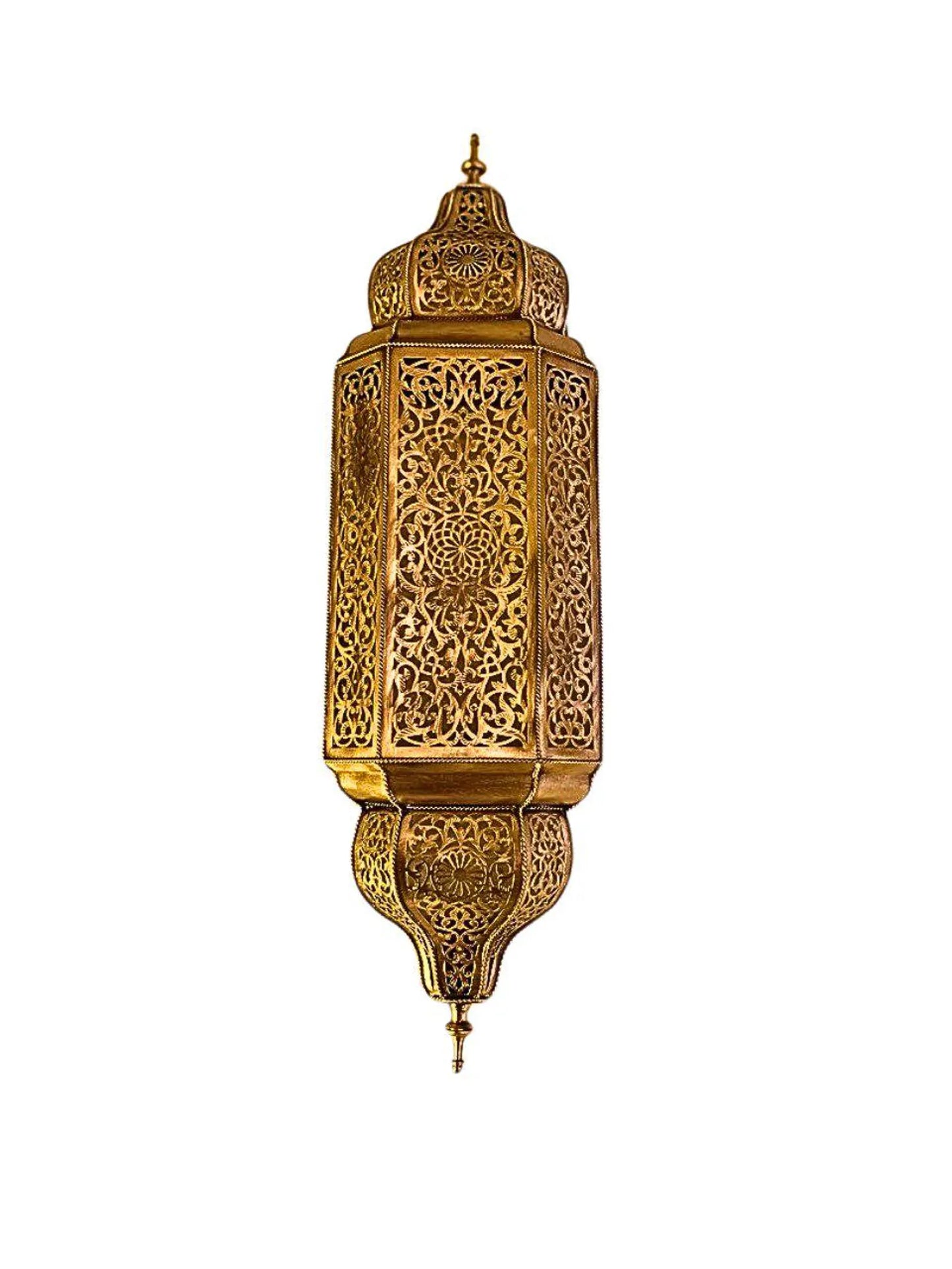 Moroccan Wall Light - Handmade Brass Electric Sconce - Elegant Moroccan Wall Lamp Décor
