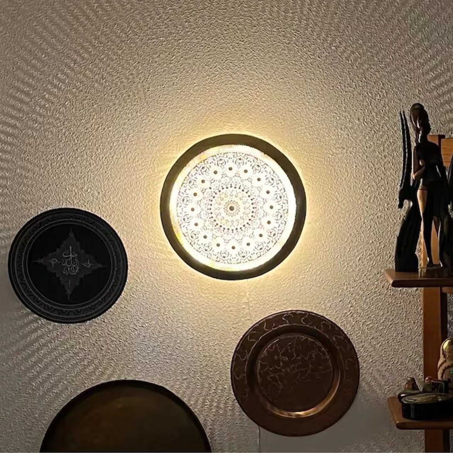 Artisan Elegance: Handcrafted Moroccan Wall Lamps - Illuminate Your Space with Boho Charm and 4 Distinctive Colors