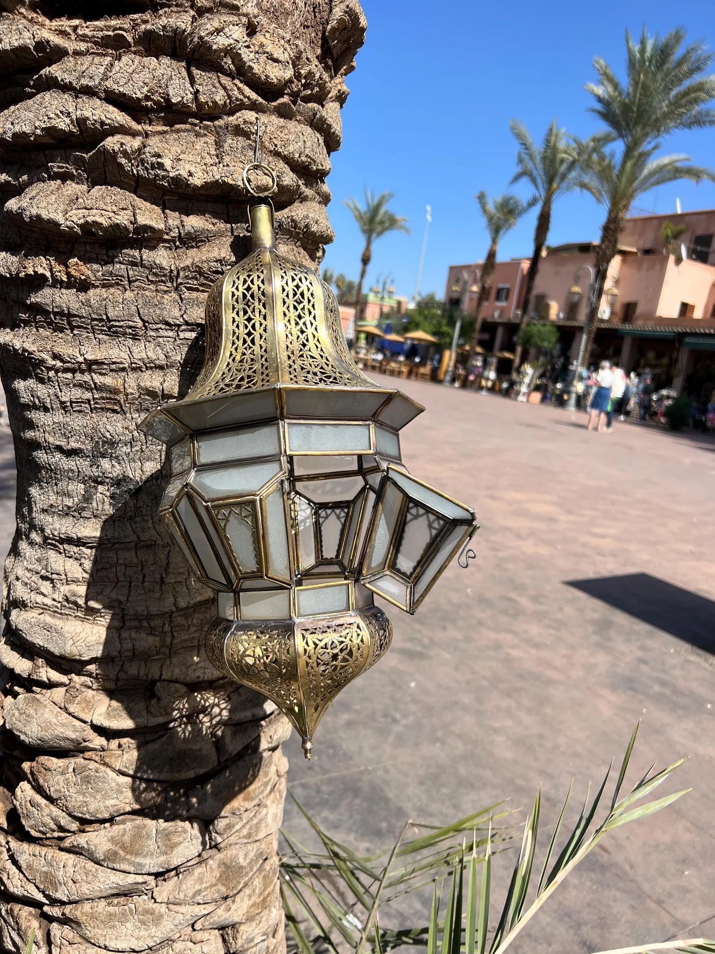 Large lantern, Moroccan hanging lantern, white multi glass candle holder, wedding light, Moroccan lamp, patio light, ceiling light
