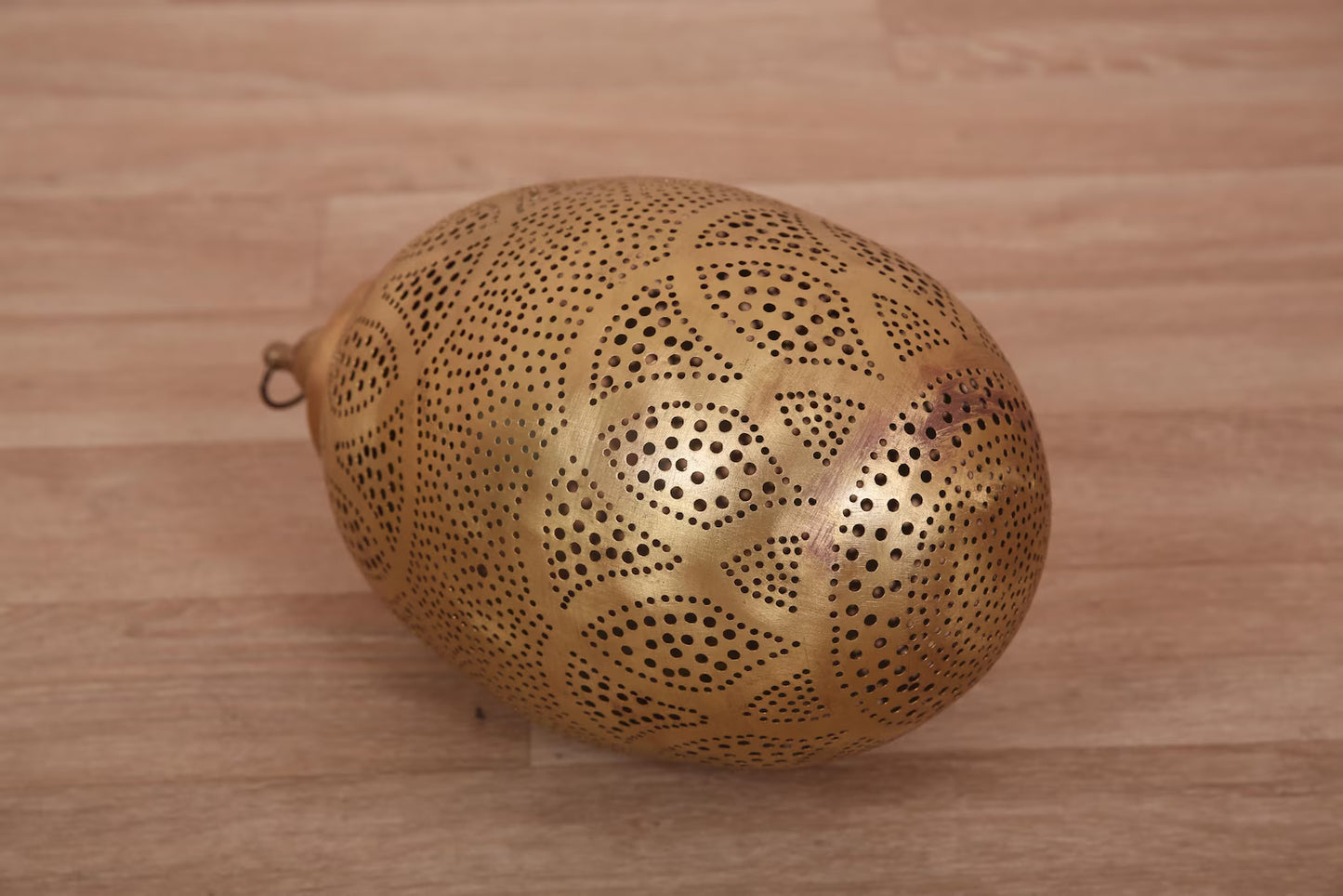 Handmade Moroccan Brass Pendant Light – Pierced Ceiling Lamp for Warm Shadows
